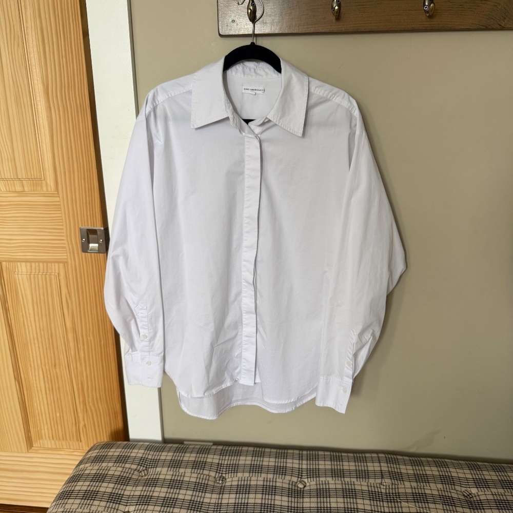 Good American Button Up White Size 1 (Small)